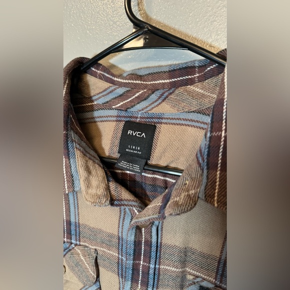 RVCA Plaid Button-Up Shirt - Picture 2 of 5